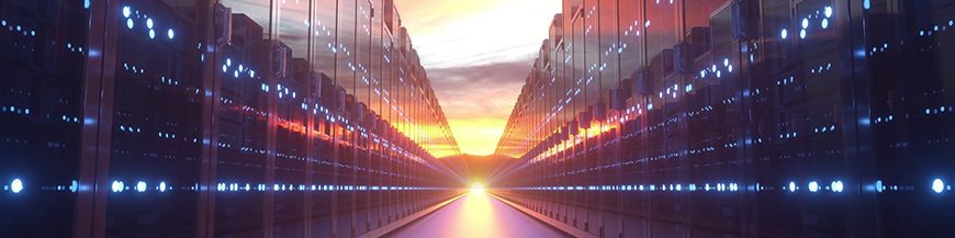 Servers at sunset, cloud technology concept. 3d rendering.; Shutterstock ID 2056089068; purchase_order: sorry for all of the notifications ; job: ; client: ; other: 